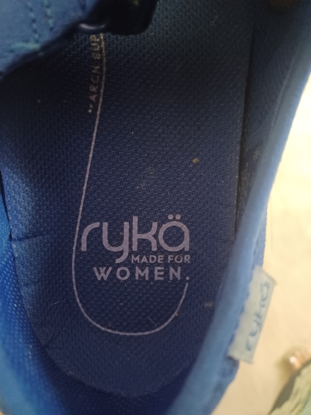 Ryka Bright Blue Mary Jane Sneakers with Gum Sole - Picture 2 of 8